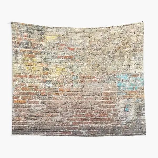 Brick Wall Tapestry Worn Out Brick Wall Design Vintage Architecture Pattern Tapestry Wall Hanging Home Living Room Dorm Decor