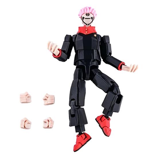 3D Printed Anime Character Figure, Movable Joints Action Figure with Accessories, Animation Model Ornament, Collectible Gift for Anime Fans C