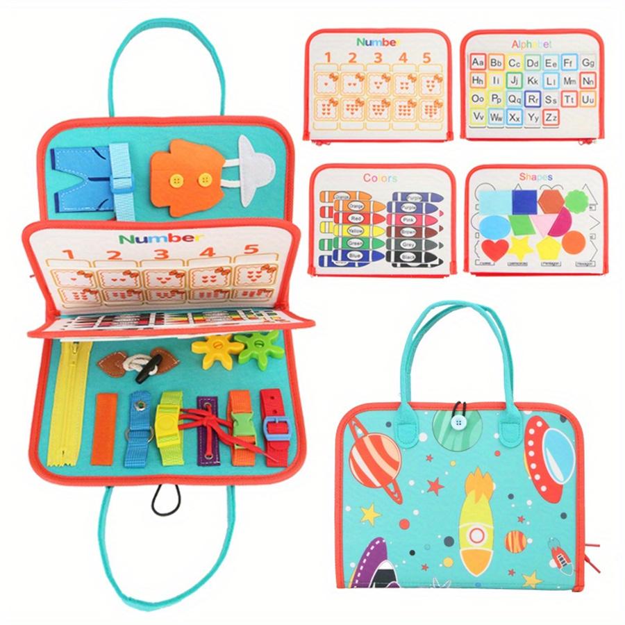 Toys Busy Board Montessori Gifts, Sensory Toys,Educational Travel Toys, Preschool Activities for Learning Fine Motor Skills