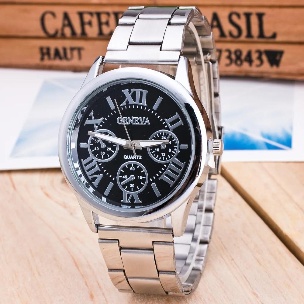 2025 New Brand 3 Eyes Gold Geneva Casual Quartz Watch Women Stainless Steel Dress Watches Relogio Feminino Ladies Clock Hot Sale