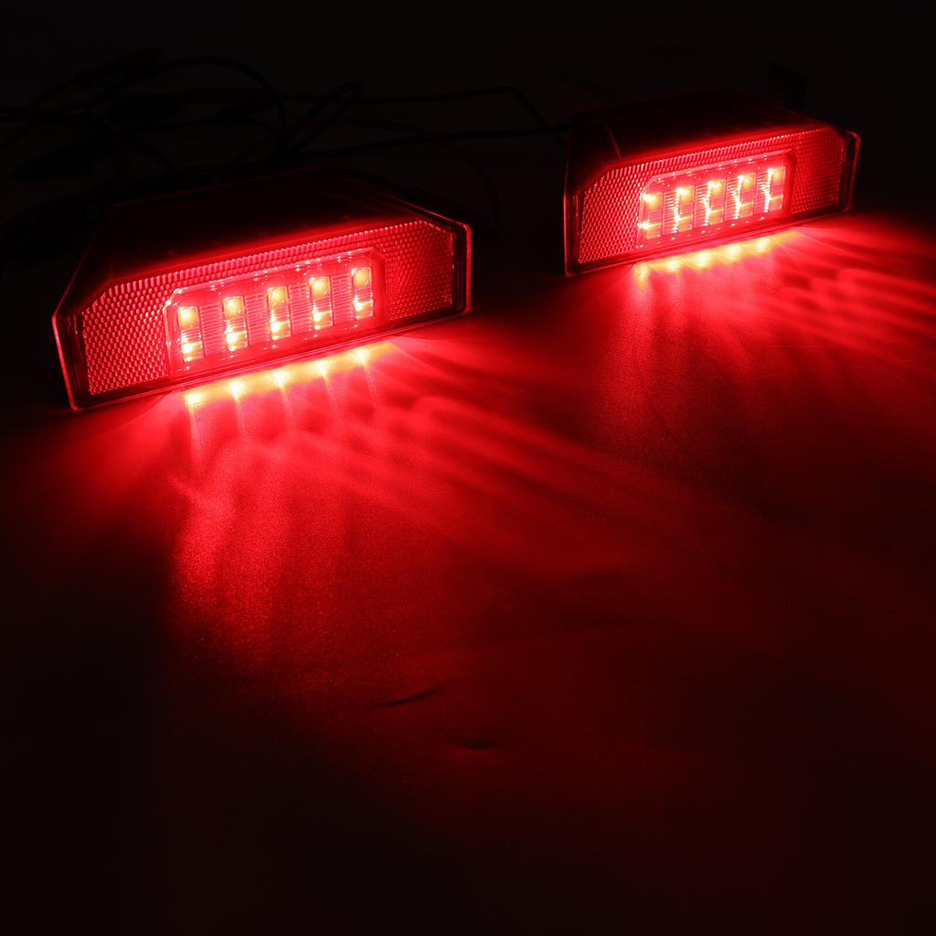 UTV Tail Light Assembly Red LED Taillight Rear Brake Stop Light Running Light For Polaris Ranger 570 XP900 XP1000 2013-2020