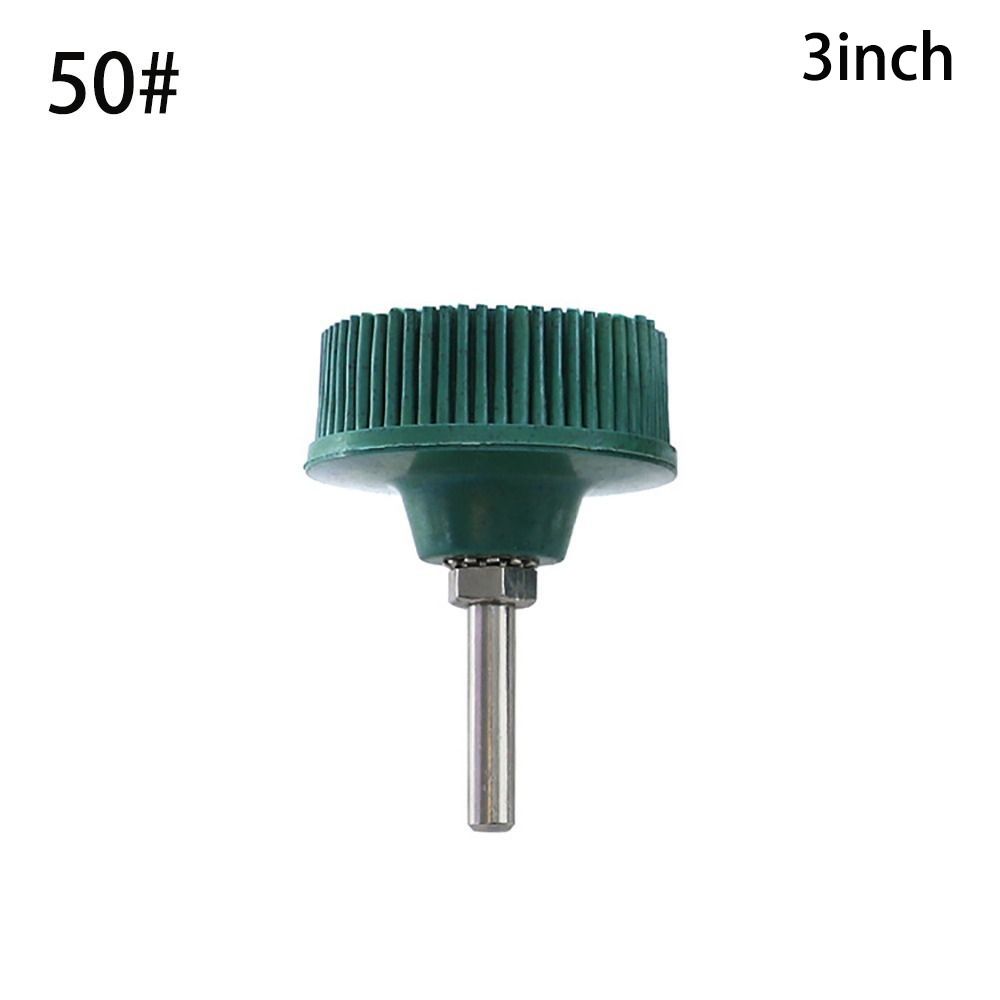 

1/4 Shank Bristle Disc Multi-functional Coating Removal Disc Replacement Abrasive Removal Disc green-50-3inch