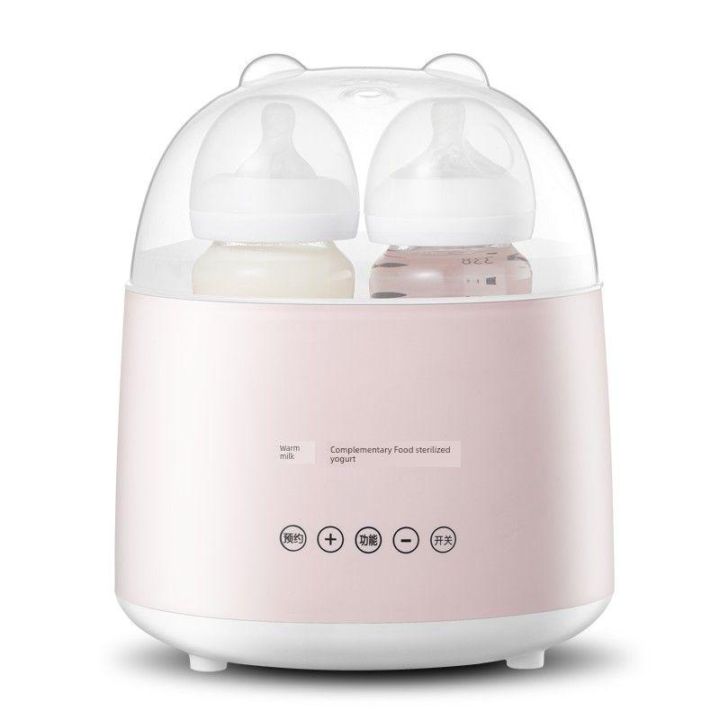 

For Home Heating Small Baby Insulation Milk Warmer Pink