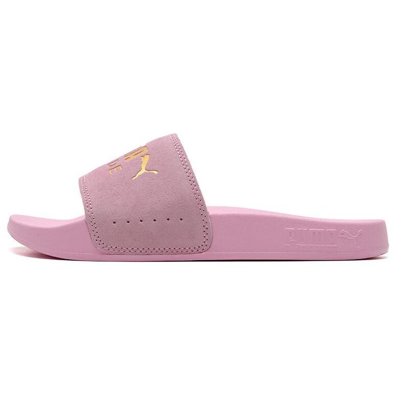 Puma Leadcat Series Fashion Comfortable Casual Other Totem Anti-Wear Slide Sandals Unisex Sandals Pink Gold 398678-05 35.5