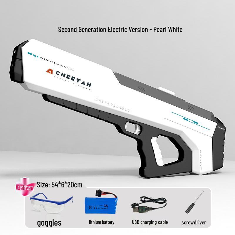 High-Pressure Automatic Water Absorption Squirt Gun - Powerful & Continuous Spray Toy for Kids.