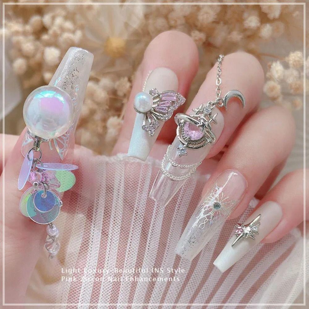 Light Luxury Charms Luxury Nails Japanese Style Nail Decor Pendant  Valentine Day