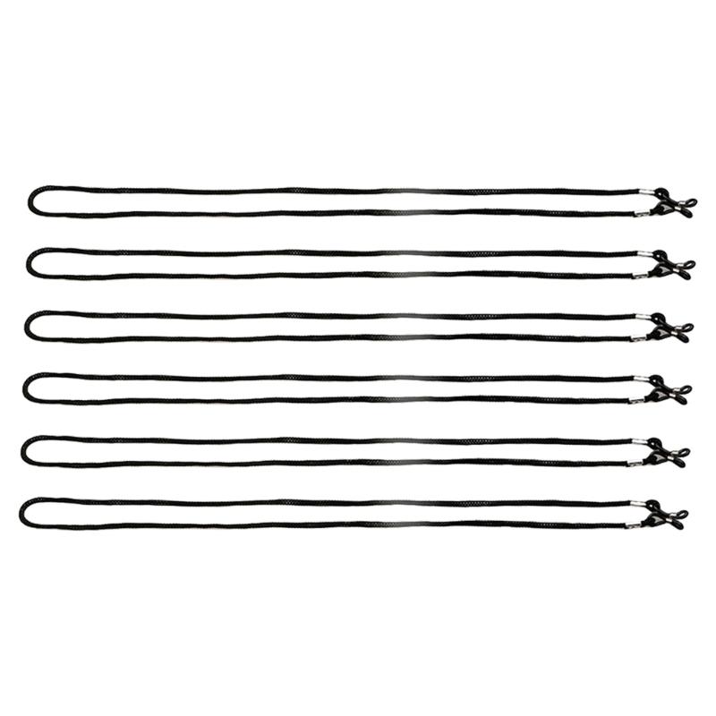 Packung mit 6 verstellbaren Nylon-Brillenbändern mit Silikongriff für Sportsonnenbrillen Lesebrillen Männer Frauen Zubehör