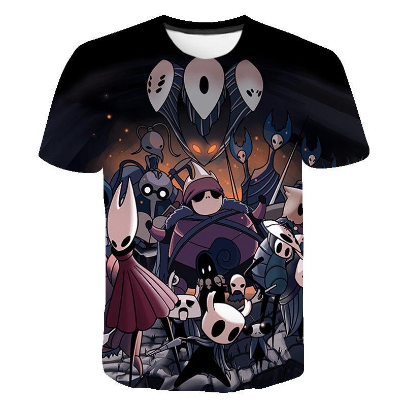 3D Game Hollow Knight Printed T Shirt Kid Fashion Streetwear Short Sleeves Men Hip Hop Tee Shirts Harajuku Clothes T-shirts Tops