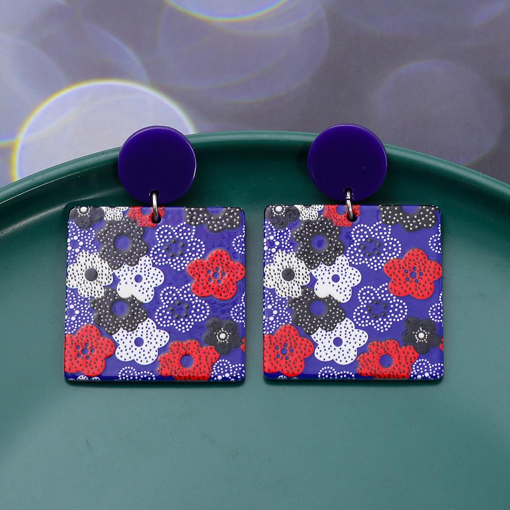 

Модные висячие серьги для женских украшений разноцветный