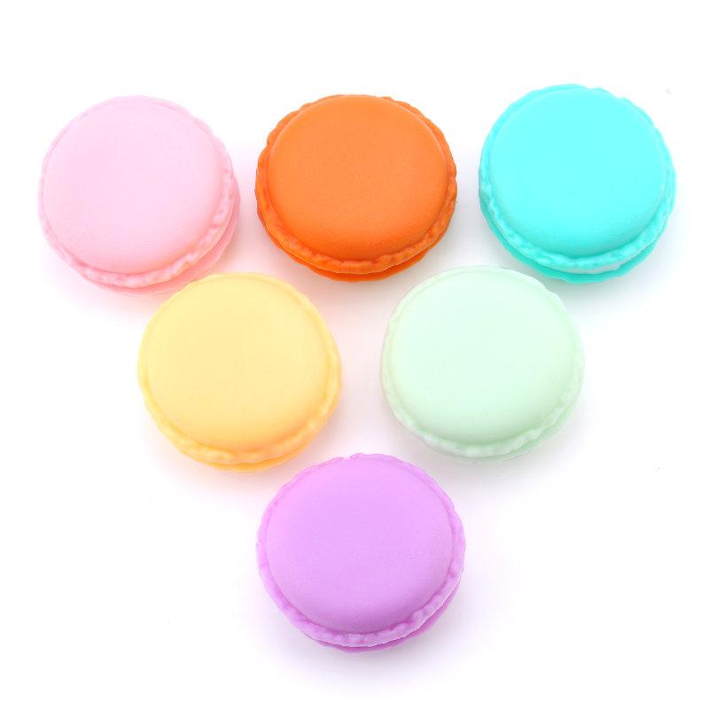 3 Stück/Los Süßigkeitenfarbe Macarons Aufbewahrungsbox tragbar Mini-Geschenkverpackungsbox schöne Schmuckverpackungsbox Hülle für Kleine Gegenstände