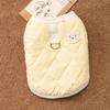 Herbst Winter Hundebekleidung Minimalistisch und Niedlich Kleiner Bär Gesteppte Baumwollweste Verdickt Warm Haustier Katze Kleidung Hundekostüm