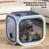 Pet Drying Box Cat Bath Blow Anti-escape Artifact for Puppies and Dogs Blow Drying Bag Household Water Dryer Portable Cat Cage
