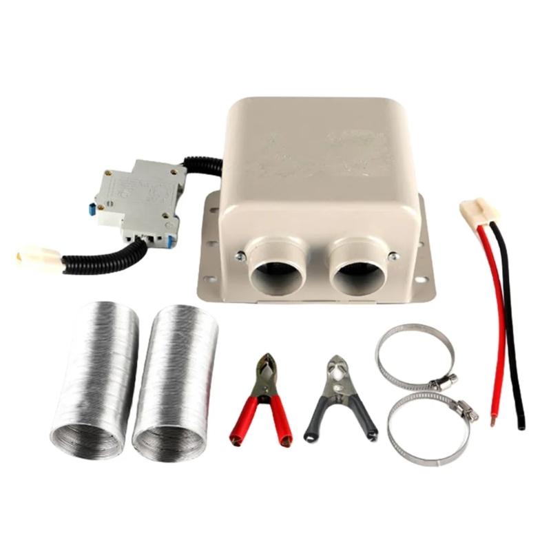 

12 В/24 В Автомобильный Обогреватель Теплого Воздуха Электрический Вентилятор Обогреватель Ветрового Стекла 800 Вт 2 Отверстия Демистер Дефростер Удаляет Наледь