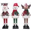 Collectible Christmas Character Statues LED Lighted Figurine, Swirling Glitter Santa Claus Elk Snowman Unique Presents for Friends Decoration