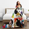 Mafaldas Blankets Fleece Cartoon Anime Super Warm Throw Blankets for Bed Bedroom Quilt