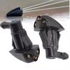Car Dual Holes Windshield Washer Nozzle Wiper Water Spra Car Windshield Wiper Washer for Spray Nozzle Fits 2Pcs Most Car Models