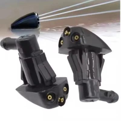 Car Dual Holes Windshield Washer Nozzle Wiper Water Spra Car Windshield Wiper Washer for Spray Nozzle Fits 2Pcs Most Car Models