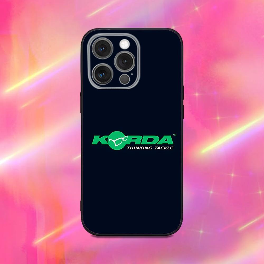 K-Korda Angelgerät Handyhülle Für iPhone 16,15,14,13,12,11,Pro,Max,Plus,X,XS,XR,SE,8,7,Mini,Weiche Silikon Schwarze Hülle