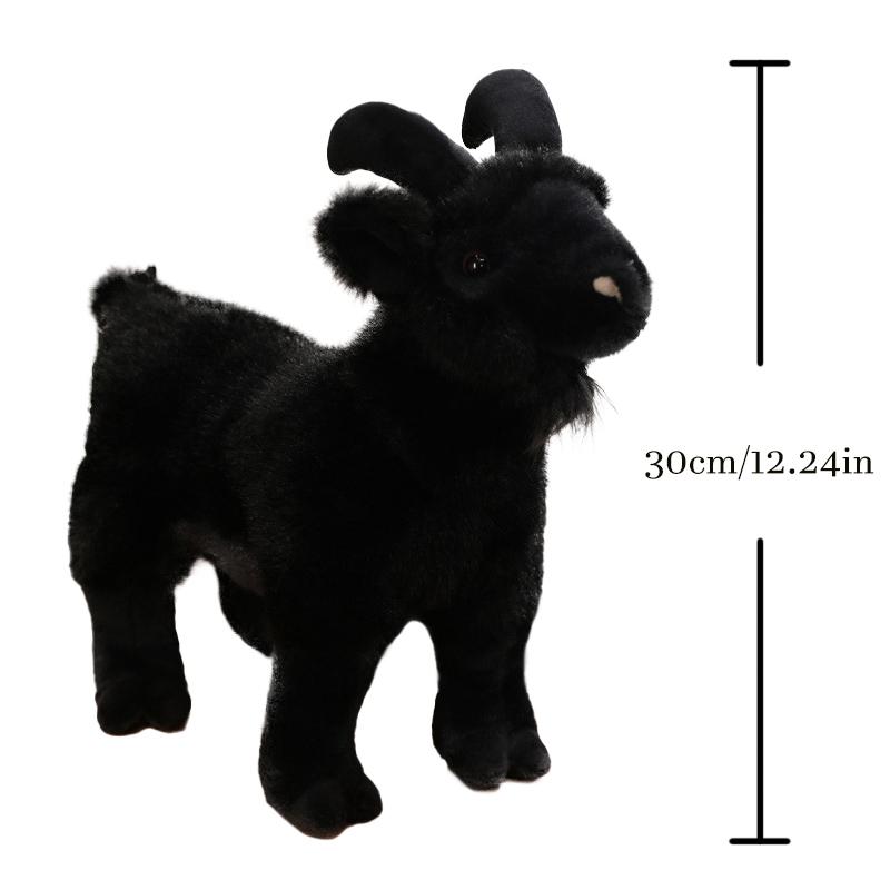 New Goat Plush Toy Stuffed Animal Doll, Adorable Goat Keychain Home Decor for Living Room, Birthday Gift for Kids and Adults