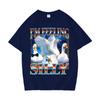Funny Silly Goose on The Loose Casual Graphic Tshirt Unisex Womens High Quality Oversized Tshirts Unisexs Gothic 100 Cotton T Shirt