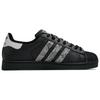 adidas Superstar 2 Kaleidoskop, Felsiges Gelände, Einkaufstasche Abriebfest Niedrige Skateboard-Schuhe Unisex Schwarz JI0079(Team113-S-BOX)