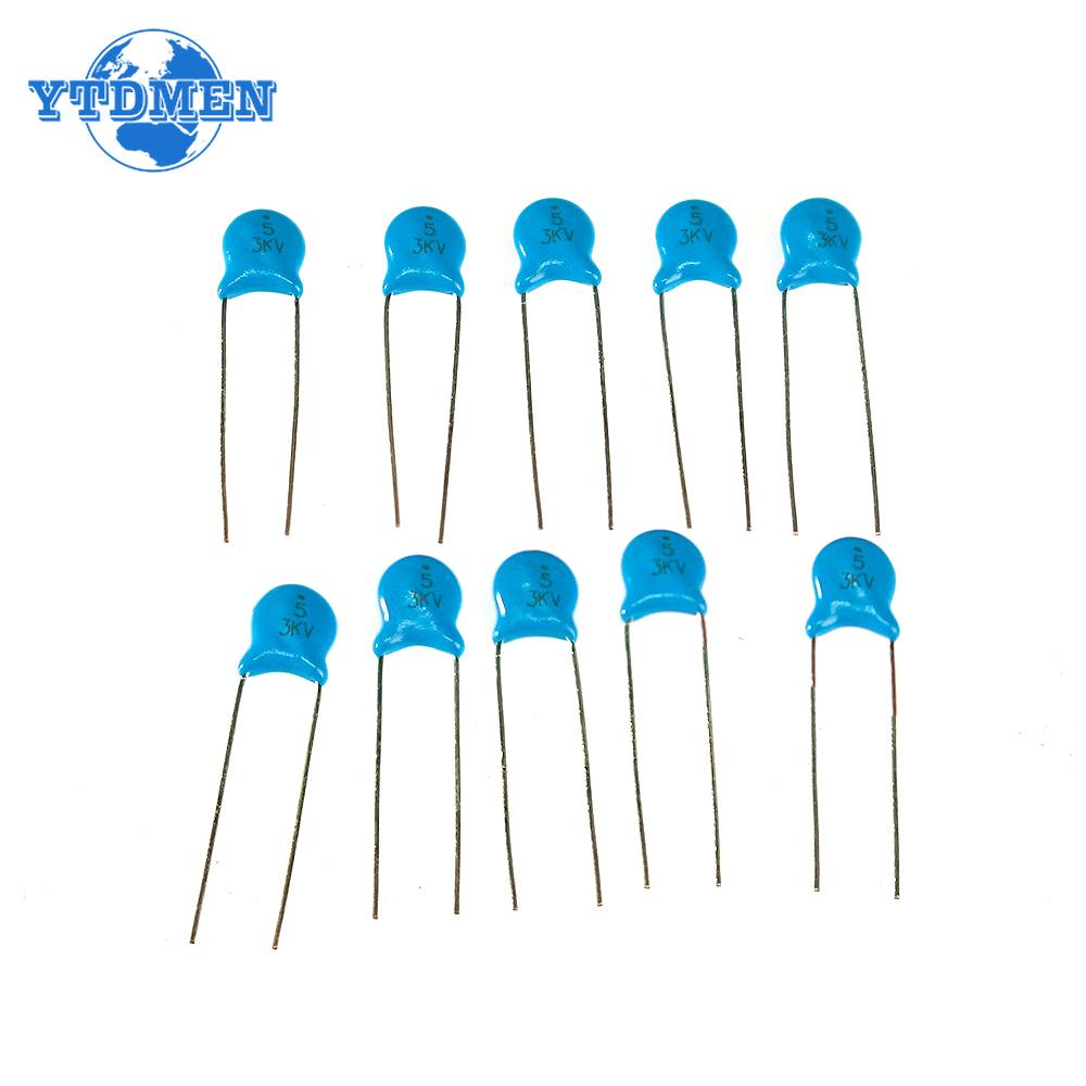 180PCS 3KV High Voltage Ceramic Capacitor 5P 10P 15P 20P 22P 27P 30P 47P 56P 100P 220P 330P 470P 102 222  332 472 103