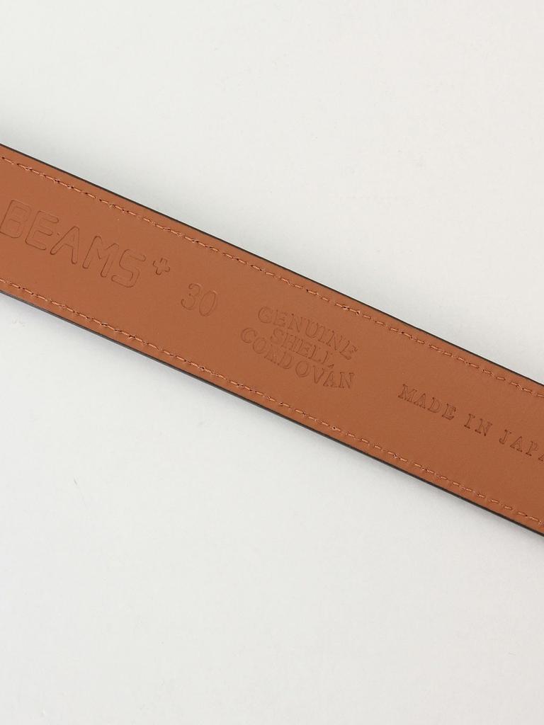 [BEAMS PLUS] Leather Belt Cordovan Belt Men's BLACK 34 38520004905