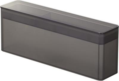 Yamazaki Jitsugyo 8063 Tırnak Saklama Kutusu Siyah Yaklaşık. G33 x D7,7 x Y12cm Kule Büyük Kapasiteli Tırnak Bakım Ürünleri Depolama Oje Depolama