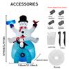 5.9FT Giant LED Light Inflatable Xmas Snowman Penguin Igloo Toy Yard Decor Home Decoration Ornament Gift Supplies Holiday Gifts