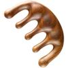 Golden Sandalwood Meridian Massage Comb for Hair Therapy and Care