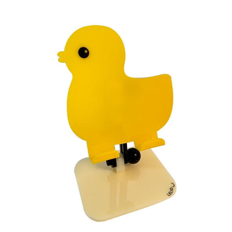 

Creative Yellow Duck Phone & Tablet Stand: Cute, Custom Foldable Holder for Lazy Viewing прозрачный