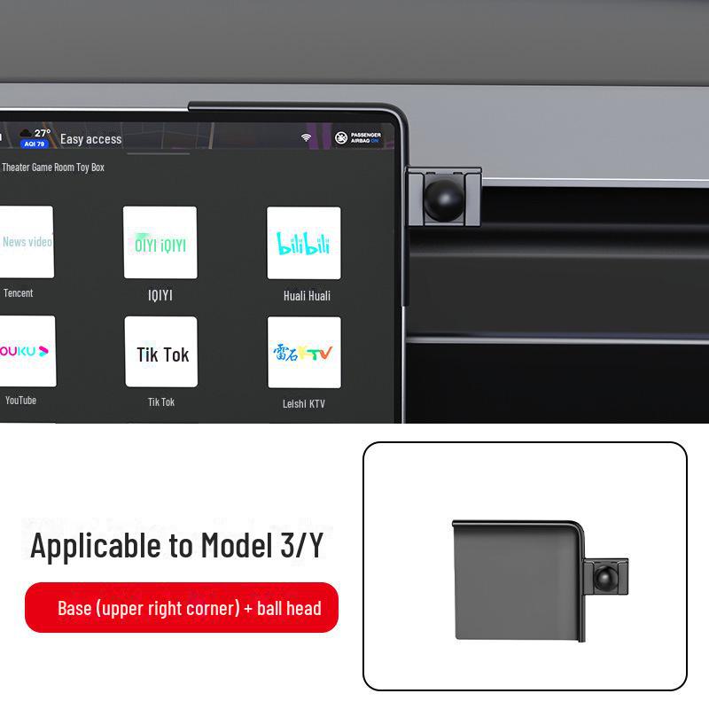 Tesla Model 3/Y Araç Telefon Tutucu: Çok Fonksiyonlu Navigasyon İç Aksesuar