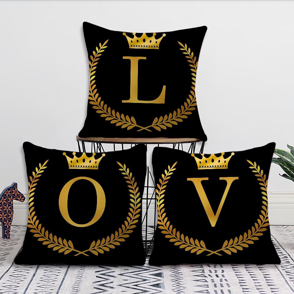 English Letter Love Cushion Cover For Pillow Printing Sofa Decoration Home Car Room Coffee Shop Office Nordic Simplicity