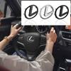 Garniture adhésive décorative pour centre de volant de voiture, accessoire auto pour CT200H ES350 GX460 470 IS250 LS460 NX300 350