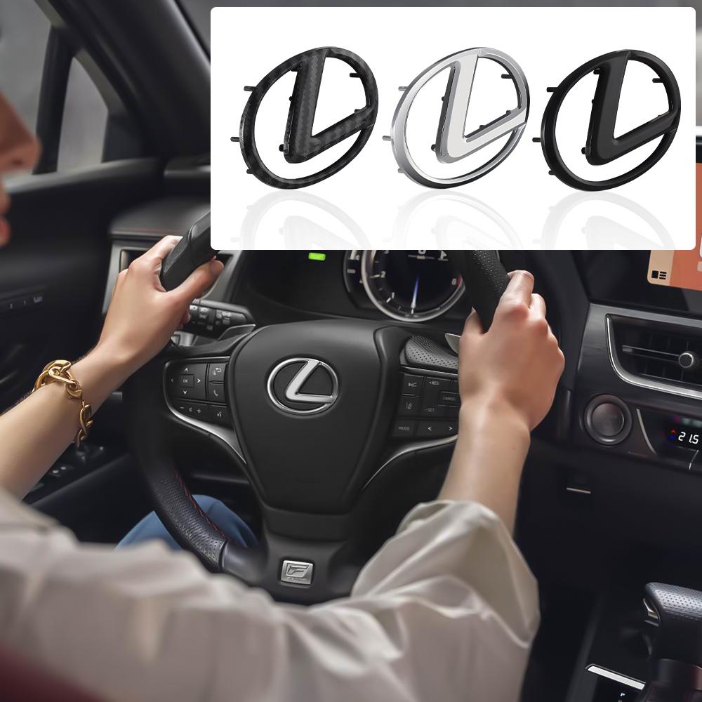 Car Steering Wheel Center Badge Sticker Cover Trim Decor Auto Accessories For Lexus CT200H ES350 GX460 470 IS250 LS460 NX300 350