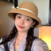 French Hepburn Bow Hat Seaside Beach New Summer Travel Sunscreen Sunshade Bucket Hat Basin Hat Top Hat