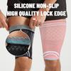 1Pc Elastic Thigh Compression Sleeve,Featuring a Knitted Non-Slip Upper Leg Design,Equipped with Double Silicone Non-Slip Strips