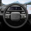 For Toyota bZ3X 2026 2026 Ultrathin Leather Steering Wheel Cover Breathable Car Interior Handle Covers Auto Accessories