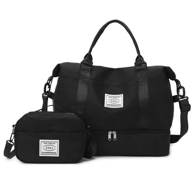 Large Capacity Travel Bag with Shoe Compartment, Wet/Dry Separation for Swimming & Fitness