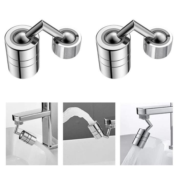 Aireador de grifo - Mo Filusseur - Cabezal extraíble - Rotación 720° - Ahorro de agua 30-70% - Interior