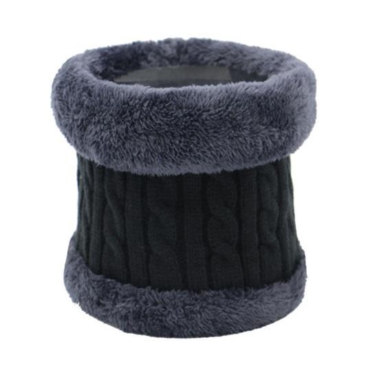 

Unsiex велосипедная накидка на шею толстый мягкий плюшевый эластичный шарф стандартной посадки теплый ветрозащитный морозостойкий шарф соответствующего цвета для катания на лыжах на открытом воздухе и катания на коньках чёрный