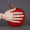 1:2 Scale Human Hand Model Mini Size Movable Joints Palm Model With Posable Fingers Twisted Egg Design Articulated Action Figure