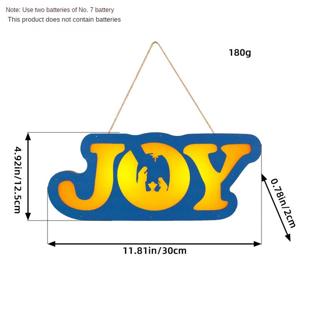 

Night Light Pendant Reusable Christmas Decorations Door Decorative Light Easy To Hang Led Light Holiday Decoration Door Hangings