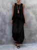 1116 New European and American Sleeveless Wide-Leg Pants Set, Women's Summer Casual Fashion Two-Piece Trendy Set