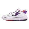 Li Ning Rookie Van Vleet PE Synthetic Leather Suede Low Top Retro Basketball Shoes Men Sneaker White Purple ABCS027-5