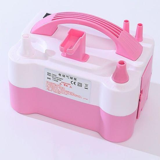 Electric Balloon Pump Portable Automatic Dual Nozzle 110V 600W Balloon Inflator Birthday Gender Reveal Baby Shower Balloons Party Supplies