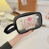 Cosmetic Bag Transparent Waterproof Lipsticks Earphone Cable Storage Bag Cartoon Cow Wash Bag