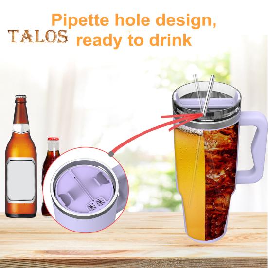 Silicone 2-in-1 Cup Liner for 40 Oz Cup Creative Drink Separator Stylish Emerald Design Food-Grade Reusable Liner for Party