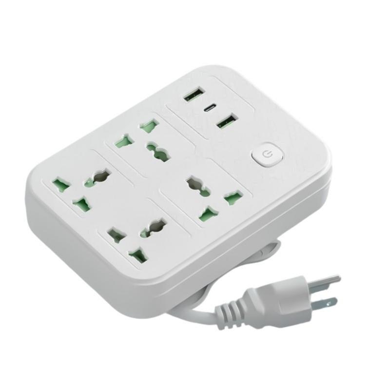 Wall Socket Electrical Power Strips USB Charging Port Electrical Socket Extension Cord for Home Office and Travel