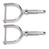 2PCS 1 2 Inch Oarlocks Polished Stainless Steel Side Mount Rowlocks for Small Boats Canoe Kayak Dinghy